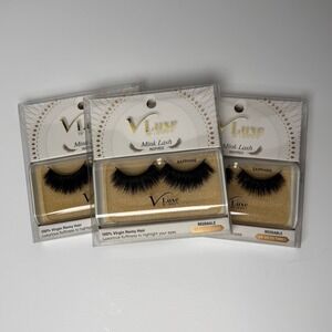 VLuxe by iEnvy 3 Pack SAPPHIRE Mink Lash Inspired 100% Virgin Remy Hair Reusable
